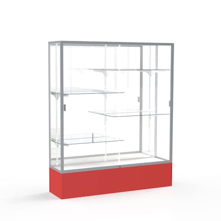 Ghent Spirit Floor Display Case 60x72x16, Mirror, Satin 375MB-SN-RD