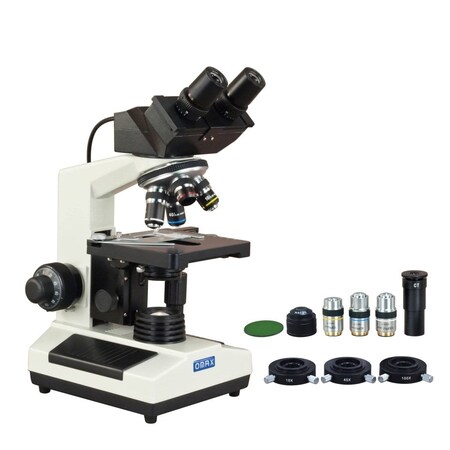 Amscope 40X-2000X 3MP Digital Integrated Microscope with Halogen Illumination + 3-lens Phase-contrast Kit MD827S30-PHD