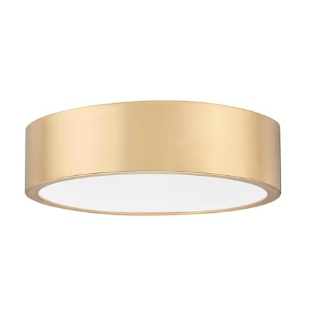 Z-Lite Coronado 1 Light Flush Mount, Modern Gold, 16 In W 1017F16-MGLD-LED
