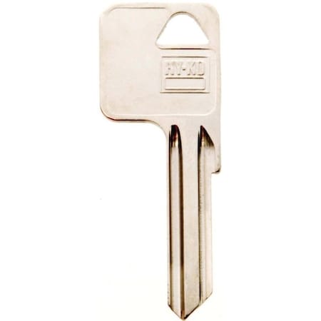 Hy-Ko Key Blank, Brass, Nickel, For: Yale Cabinet, House Locks and Padlocks 11010Y1E