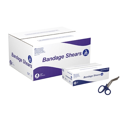 Dynarex Bandage Shears, 7.5", Blue, 200PK 4181
