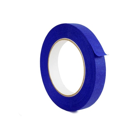 Wod Tape PMTB14UV Painter's Grade Masking Tape 1/2 in. x 60 yds, 72PK WOD PMTB14UV-00500-72-60-BLU