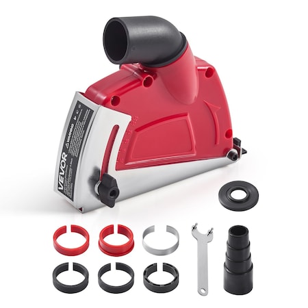 Vevor Cutting Dust Shroud for Angle Grinders 4-5 in with 6 Clamping Washers AG22-1
