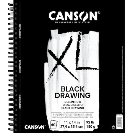 Canson XL Series Drawing Pad, Side Wire Binding, 10 Sheet, 11x14 inch C400074382