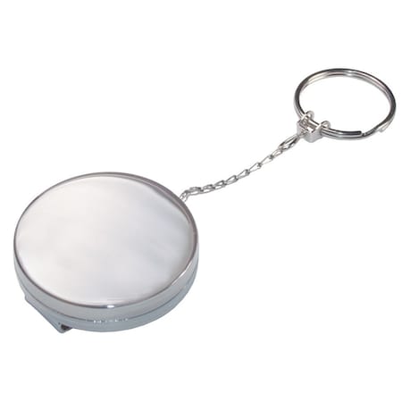 Hillman Steel Silver Retractable Cord Keychain 711084