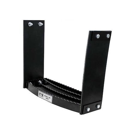K&M Mfg Flex Step Kit for Universal Fit Bolt-On Design 1-Step Unit Black Powder Coat 3455