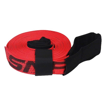 Snap-Loc Tow Strap, 3333 lb. WLL, 2 in. W, Red SLTT230K10R