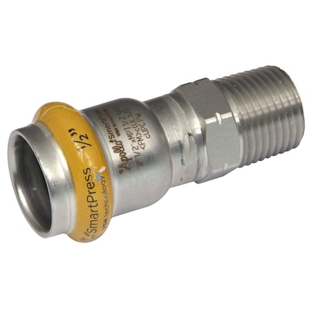 Apollo Strt, SS, Press-fit 3/4 in, MNPT 3/4 in 123456823