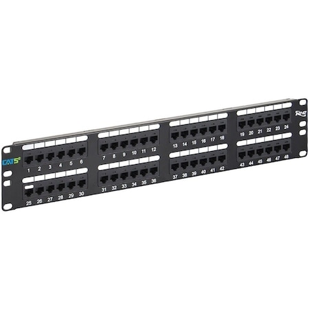 Icc Patch Panel 48PT, CAT5E, 2RMS ICMPP0485E