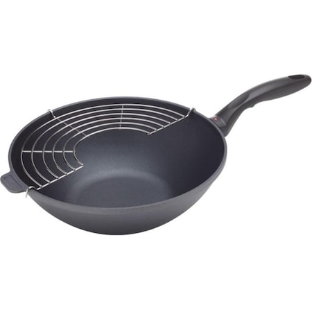 Swiss Diamond 11.8 in. Nonstick Wok with Lid 61130c