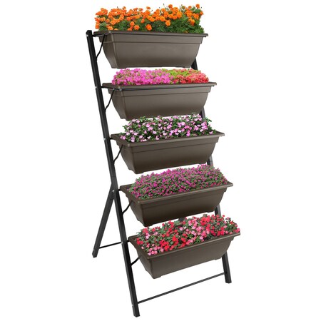 Pure Garden Raised Garden Beds 5 Tier Vertical Garden Planter Planters for Outdoor Plants Gardening 50-LG1414