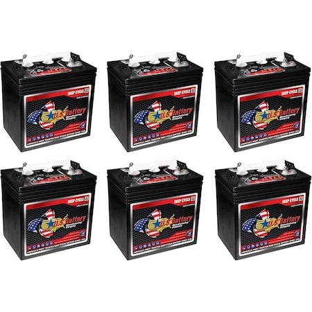 Us Battery 6V 208Ah Deep Cycle Flooded Battery Group GC2, 12PK US 1800 XC2