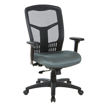 Office Star Products ProGrid High Back Managers Chair, Fun Colors Grey 90662-2M