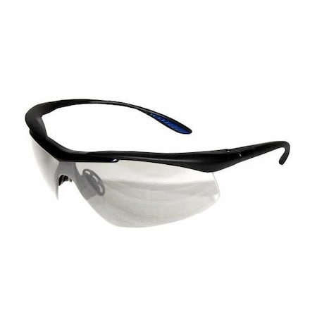 Safety Zone ProWorks Comfort Eyewear Safety Glasses, Clear Lens, Black Frame - Box of 12 EW-C200C