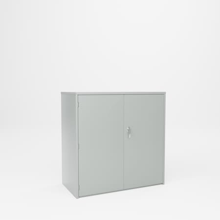 Pucel Heavy Duty Storage Cabinet, 48 in W x 24 in D x 48 in H, Gray HDSC-4848-24-2