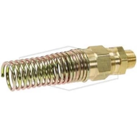 Dixon D.O.T Air Brake Male Connector, 3/8 x 1/2 in Nominal, Hose x MNPT End Style, 360 Brass Alloy, Domest 68RBSG-0608