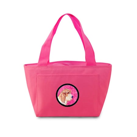 Carolines Treasures Pink Petit Basset Griffon Vendeen Zippered Insulated School Washable And Stylish Lunch Bag Cooler LH9397PK-8808