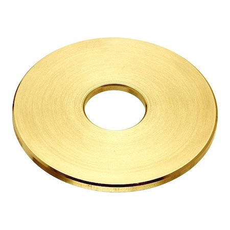 Zoro Select Flat Washer, For Screw Size 9/16 in , Brass Plain Finish, 2 PK WASB91WBR
