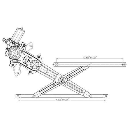 Tyc Power Window Motor And Regulator Assembly 660603