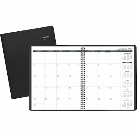 At-A-Glance Monthly Planner, 11 x 9, Black, 2022-2023 7026005