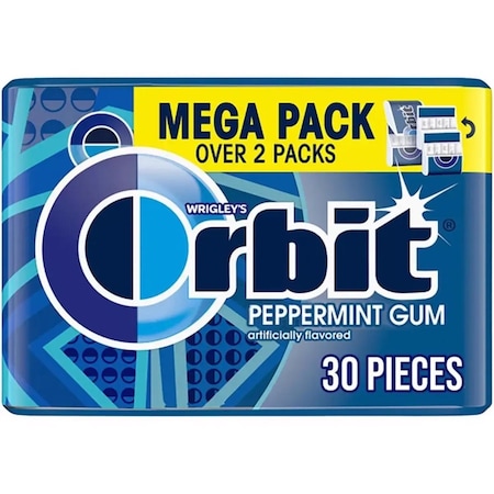 Orbit Sugar Free Peppermint Chewing Gum 30 pk MMM28385