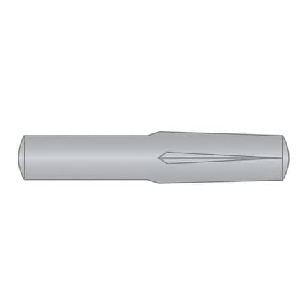 Huyett Type D Grooved Pin, 300 Stainless Steel, 0.188 in Dia x 0.185 in Small End Dia x 1.000 in Length GPS-0187-1000-D