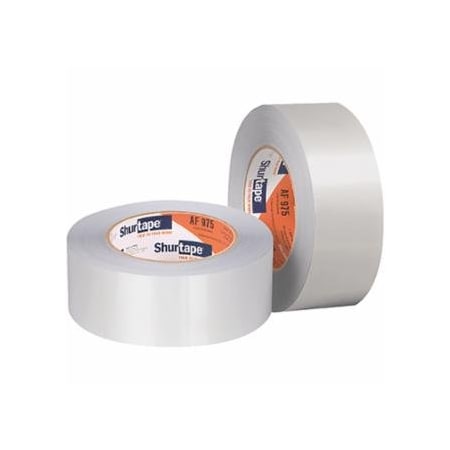 Shurtape AF 973 Aluminum Foil Tape, 3 in W x 50 yd, 4 mil Thick, Silver, 16PK 689-232035