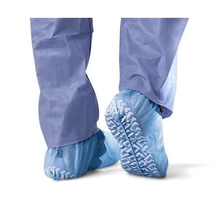 Medline Nonskid Multilayer Shoe Covers, Blue, Size Regular, 100PK NON28858Z