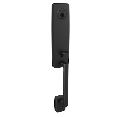 Schlage Residential Schlage Custom Custom 3/4 Trim Greene Dummy Exterior Handleset Only Matte Black Finish FCT92GEE622