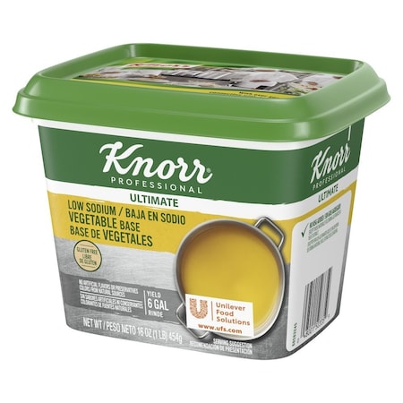 Knorr Professional Ultimate Low Sodium Vegetable Stock Base, 1 Pound 84150335