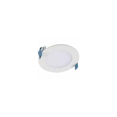Halo Canless Recessed Downlight HLB4 Series Matte White 4" W LED Smart-Enabled 12 W Matte HLB4069FS1EMWR