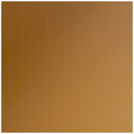 Zoro Select Colored SS Sheet, Square, 24 in Overall W T22 Prestige Rosygold HL FPR 20Gx24x24