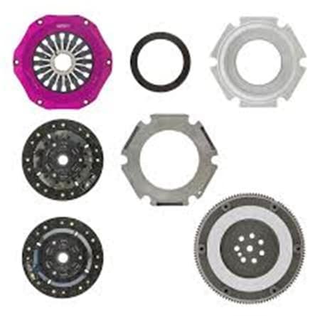 Exedy Twin-Organic Clutch Kit for 1996-2006 Mitsubishi Evo 4-9 4G63T 2.0L MM022SDF