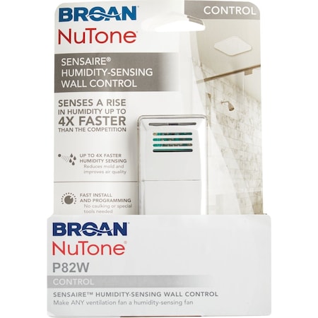 Broan-Nutone Sensaire White 720W Humidity Sensing Control Switch P82W