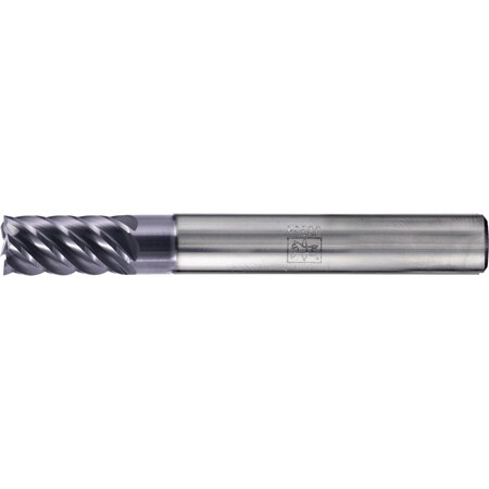 Pferd Square End Mill, 6 flutes, 5/16'' Dia, 5/8'' APMX, 2-1/2'' OAL, cylindrical shank 23003062