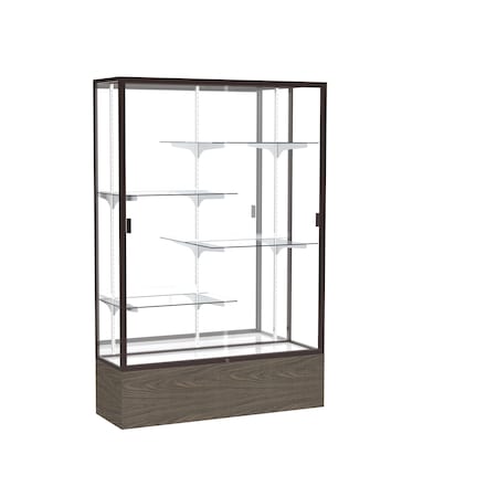 Ghent Floor Display Case 48x72x16, Mirror, Dark Bronze 2074MB-BZ-WV