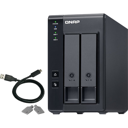 Qnap 2-BAY 3.5 SATA HDD USB 3.1 GEN2 10GBPS TR-002-US