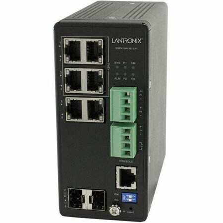 Transition Networks MANAGED HARDENED POE+ SWITCH, 2 10/100/1000BASE-T POE+ PORTS, 4 10/100/1000B SISPM1040-362-LRT