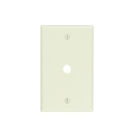 Leviton Telephone/Cable Wallplate, Standard Size, Gang 1, Light Almond 78013
