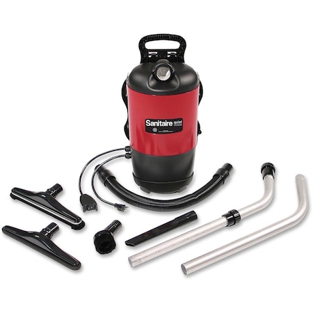 Sanitaire TRANSPORT QuietClean Backpack Vacuum, 11.5 lb, Red SC412A