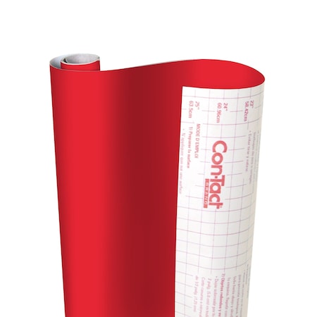 Con-Tact Brand Creative Covering Adhesive Covering, Red, 18" x 16 ft 16F-C9AH32-06