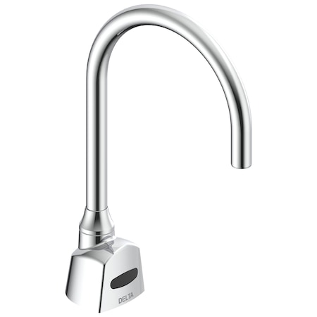 Delta Commercial 1500T Series Deckmount Electronic Se Gooseneck Fct, Hw, 0.5Gpm, R35 Spout In Chrome 1500TF3380-R35