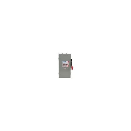 Eaton Safety Switch, Fusible, 3P, Single Phase, NEMA 3R, Steel DH321NRK