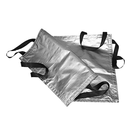 Tarps Now Tarp, 15 ft x 54 ft, 12 Mil, Silver/Black, Reinforced Polyethylene HTPP12-1554