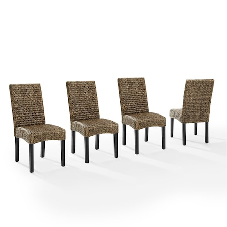 Crosley Edgewater 4-Piece Dining Chair Set KF20029SG