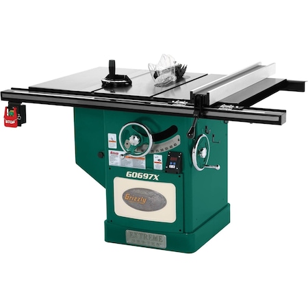 Grizzly 12" 7-1/2 HP 3-Phase Extreme Series Table Saw G0697X