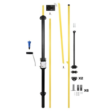 Safewaze 20' to 27' Belmont Safety Hatch System with Front Mount Brackets 023-12158