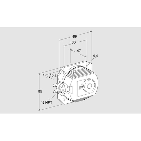 Honeywell Kromschroder Air Pressure Switch - Adjustable, DL 8KT 3, -1.5 to 150 mbar KS84444588