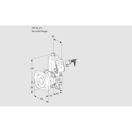 Honeywell Kromschroder Gas Solenoid Valve - 500 mbar, IP65, Class A, FM/CSA Approved KS88008768