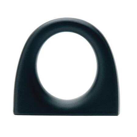 Patioplus 1 in. Center to Center Ring Cabinet Knob, Flat Black PA1629221